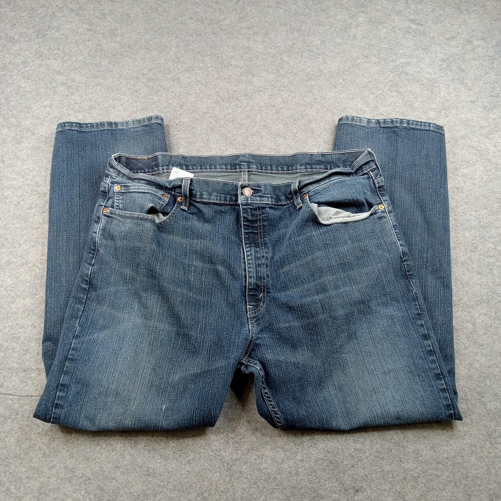 Levis 569 Jeans Mens 42x29 Blue‎ Regular Straight Stretch Denim Medium Wash